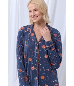 lords x lilies Dames pyjama sterrenhemel print