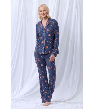lords x lilies Dames pyjama sterrenhemel print