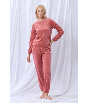 lords x lilies Dames sweater en broek framboos