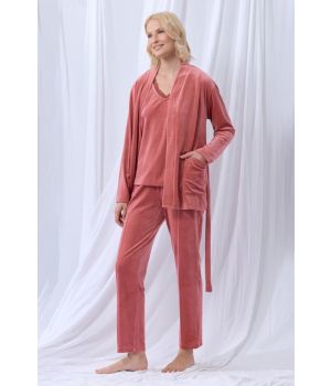 lords x lilies Dames huispak met topje framboos