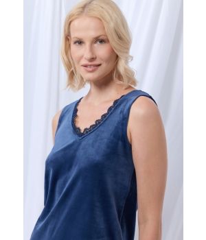 lords x lilies Dames huispak met topje donkerblauw