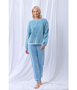 lords x lilies Dames sweater en broek lichtblauw