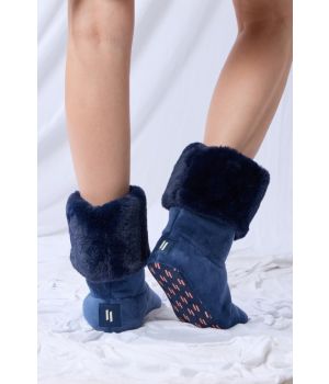 lords x lilies Pantoffels donkerblauw