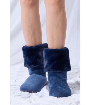 lords x lilies Pantoffels donkerblauw