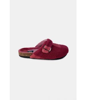 lords x lilies Pantoffels teddy ruit framboos