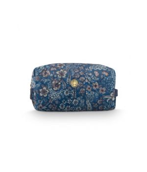 PiP Studio Coco Cosmetic Bag M Blue-Een maat