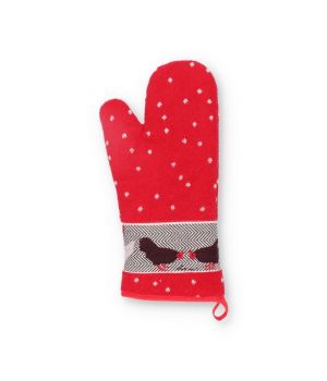 Bunzlau Oven Glove Chickens 37x20-Een maat