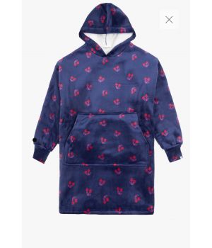 Woody Unisex Huispak kersjes print donker