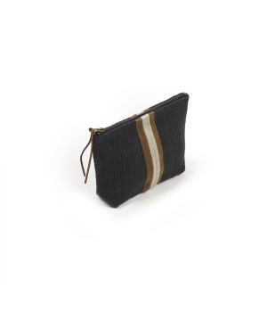 Libeco Mini etui Japer 23x16 Faded black-Een maat