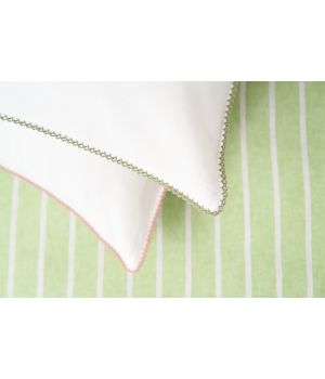 Nomo Louise-Marie flanel 240x220+2 - Pesto-Een maat
