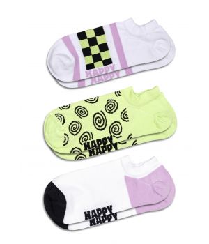 Happy Sock Checked Stripe 3-Pack