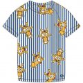 Woody Unisex t-shirt streep met giraf