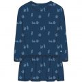 Woody Slaapkleed blauw met kat