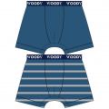 Woody Jongens short duopack blauw + blau