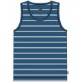 Woody Jongens singlet blauw-grijs