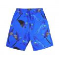 Snurk Pyjama Blue Parrot T-shirt+Shorts