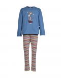 Woody Meisjes-Dames pyjama blauw