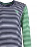 Woody Jongens-Heren pyjama donkerblauw-gebroken