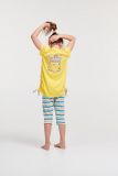 Woody Meisjes-Dames pyjama geel