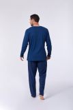 Woody Jongens-Heren pyjama donkerblauw