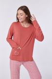Woody Meisjes-Dames pyjama roze