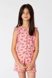 Woody Meisjes-Dames Jumpsuit roze axolotl