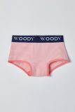 Woody Meisjes Boxer duopack wit-roze  +