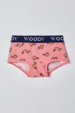 Woody Meisjes Boxer duopack wit-roze  +