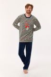 Woody Jongens-Heren Pyjama multicolor