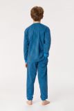 Woody Jongens-Heren Pyjama blauw-donkerblauw fi