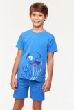 Woody Jongens-Heren Pyjama blauw
