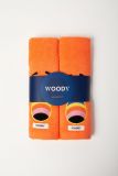 Woody Set van handdoek en washand oranje