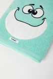 Woody Set van handdoek en washand turquoise