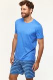 Woody Heren Pyjama blauw