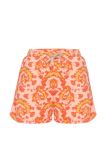 lordsxlilies Dames T-Shirt+Shorts, oranje