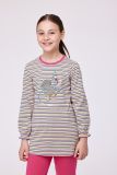 Woody Meisjes-Dames Pyjama multicolor streep