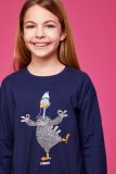 Woody Meisjes-Dames Pyjama donkerblauw