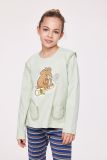 Woody Meisjes-Dames Pyjama pastelgroen
