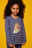 Woody Meisjes-Dames Pyjama multicolor streep