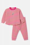 Woody Meisjes-Dames Pyjama multicolor streep