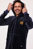 Woody Jongens-Heren Onesie donkerblauw-kaki str