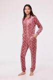 Woody Meisjes-Dames Onesie bolletjes print roze