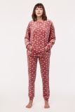 Woody Meisjes-Dames Pyjama bolletjes print roze