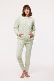 Woody Meisjes-Dames Pyjama bolletjes print munt