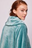 Woody Dames Poncho blauwgroen