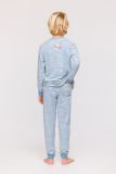 Woody Jongens-Heren Pyjama blauw-witte streep