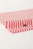 Woody Meisjes Singlet koraal-witte streep