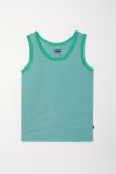 Woody Jongens Singlet groen-blauwe streep