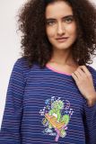 Woody Meisjes-Dames Pyjama multicolor streep