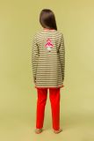 Woody Meisjes-Dames Pyjama multicolor streep